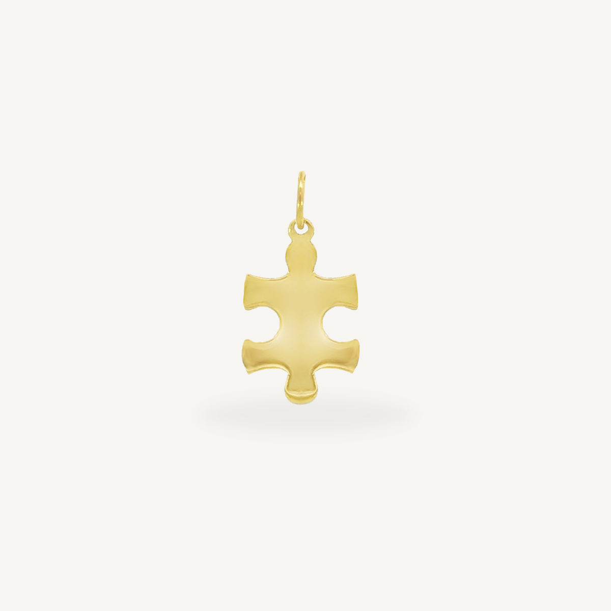 Quirky Jewelry Charm Pendant, 10K Yellow Gold Handcrafted