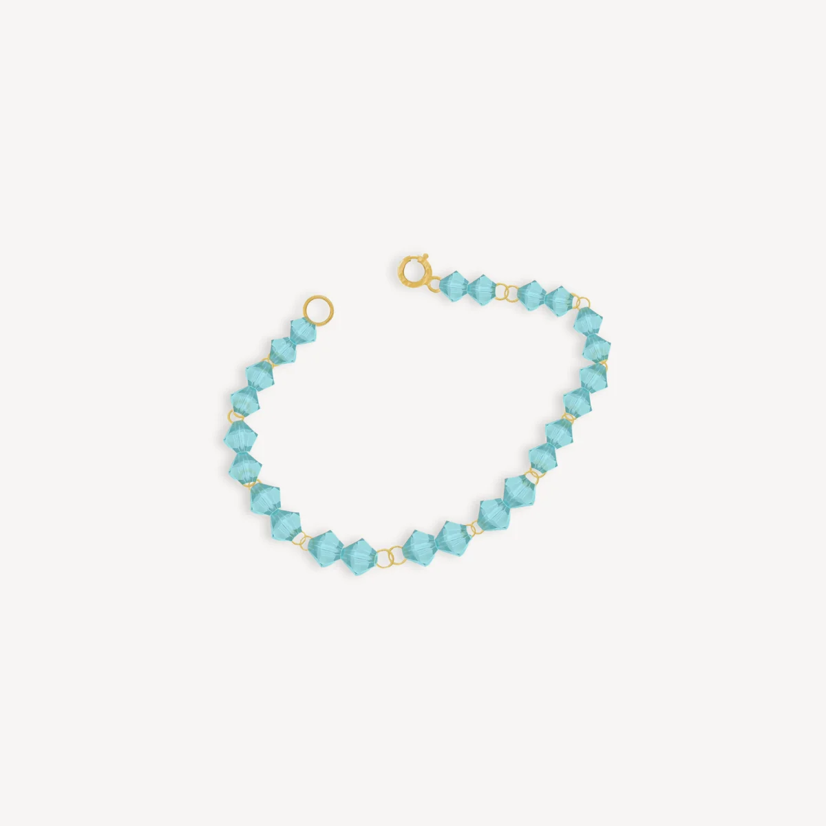 Gold Bead Bracelet for Babies, Handcrafted