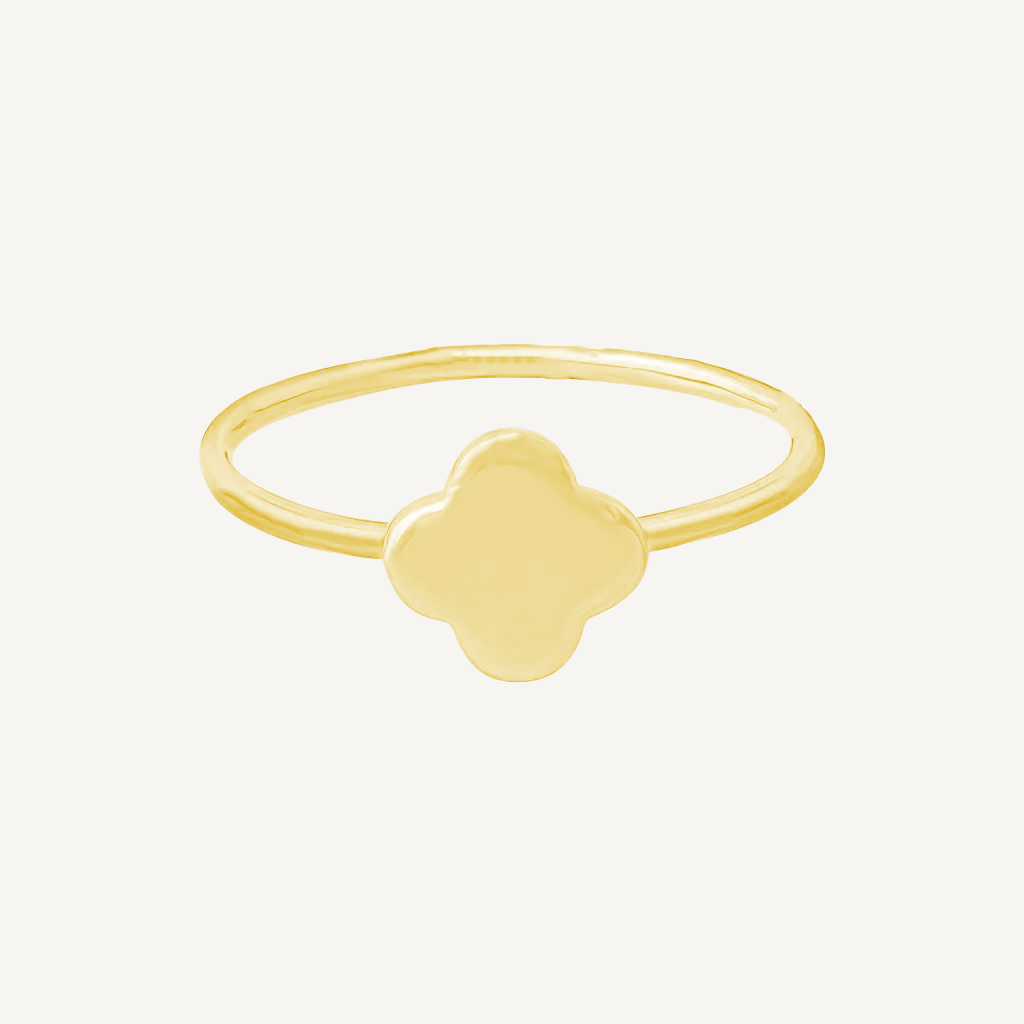 Four Leaf Clover Jewelry Ring, 10K Gold
