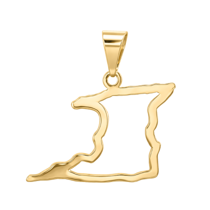 Trinidad Coast Outline Pendant
