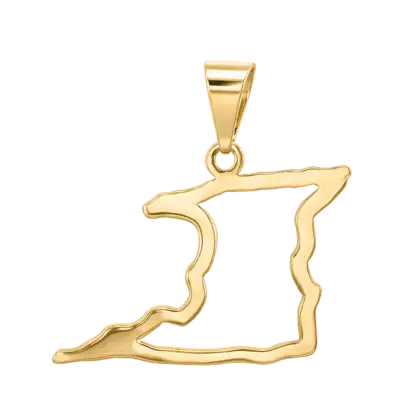 Trinidad Coast Outline Pendant