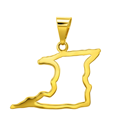 Trinidad Coast Outline Pendant