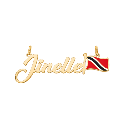 T&T Flag Custom Nameplate
