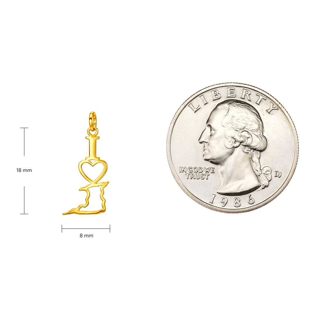 I Love Trinidad Charm - Image 2