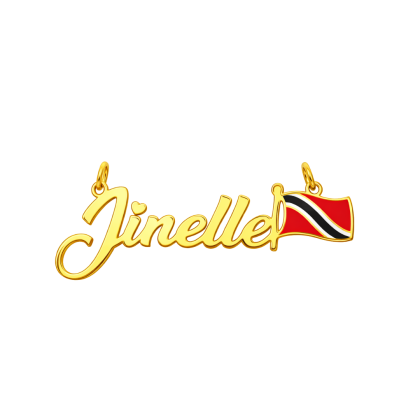 T&T Flag Custom Nameplate