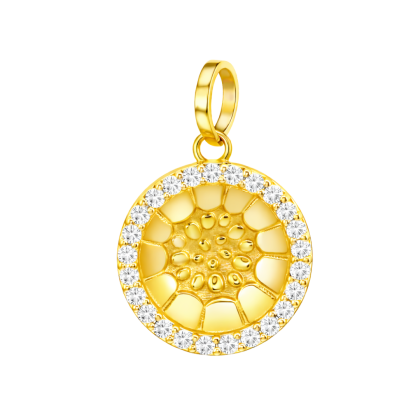 Diamond Rim Pan Pendant