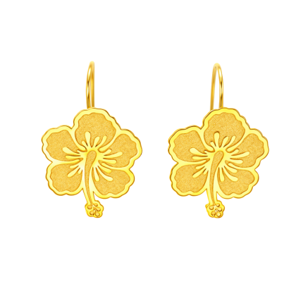 Hibiscus Short Hanging Earring