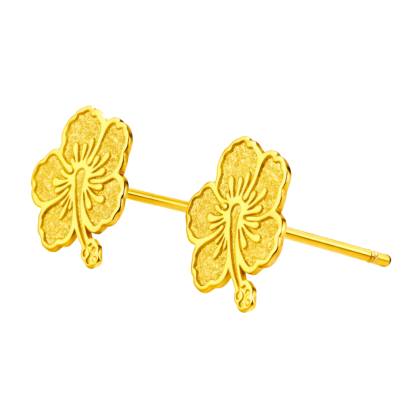 Hibiscus Stud Earring