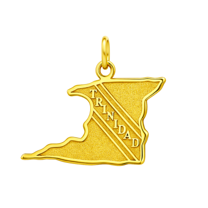 Trinidad Map Plain Charm