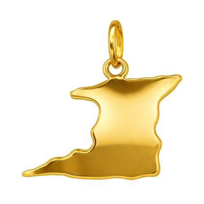 Trinidad Map Solid Charm