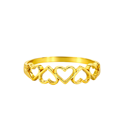 Multi Open Heart Band Ring