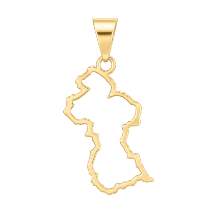 Guyana Coast Outline Pendant