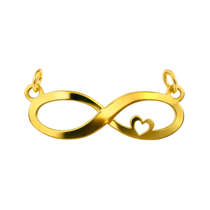 Infinity Pendant with Heart