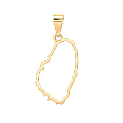 St.Vincent Coast Outline Pendant