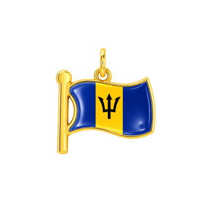 Barbados Flag Charm
