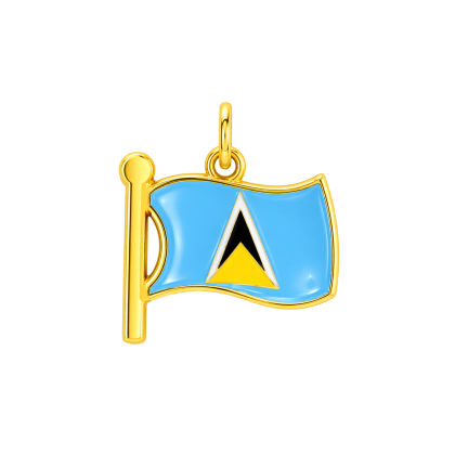 St.Lucia Flag Charm