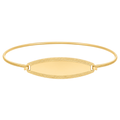 Matte Edge ID Bangle