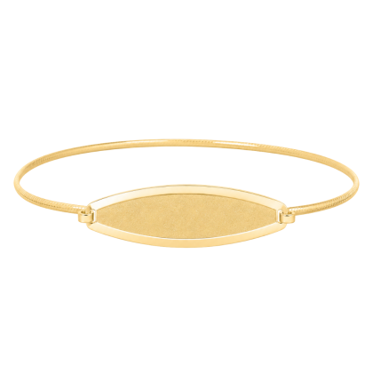 Polished Edge ID Bangle