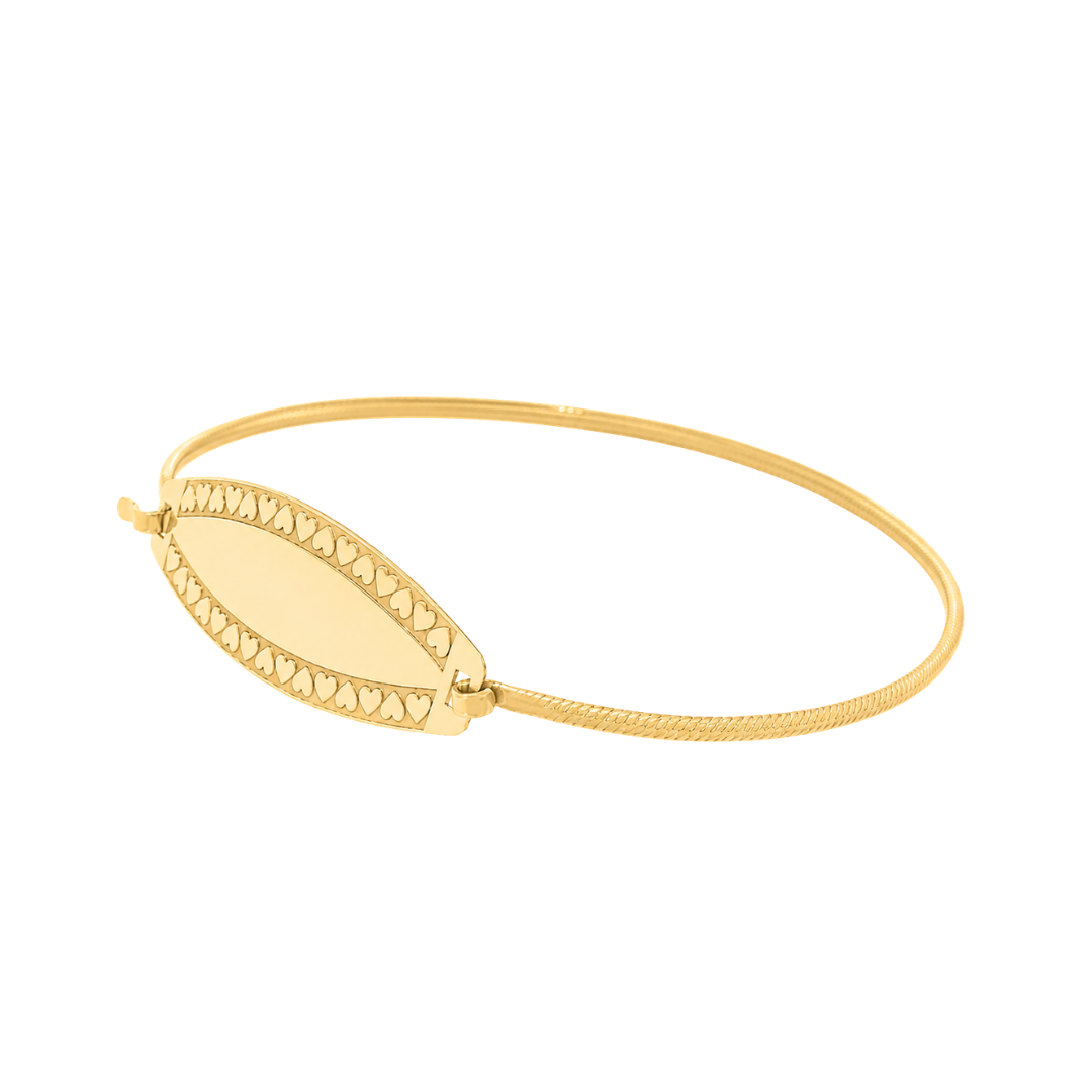 Heart Border ID Bangle - Image 2