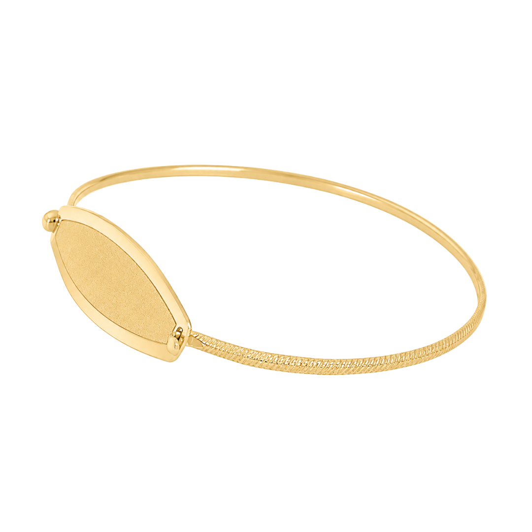 Polished Edge ID Bangle - Image 2