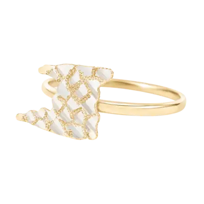 Trinidad Map Nugget Ring