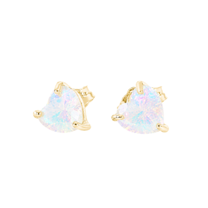 Aurora Borealis CZ Stud Earrings